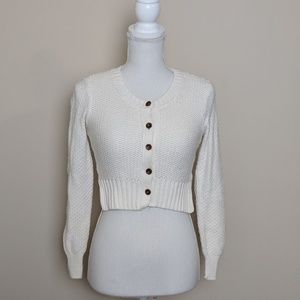 UO Kimchi Cream Crop Cardigan